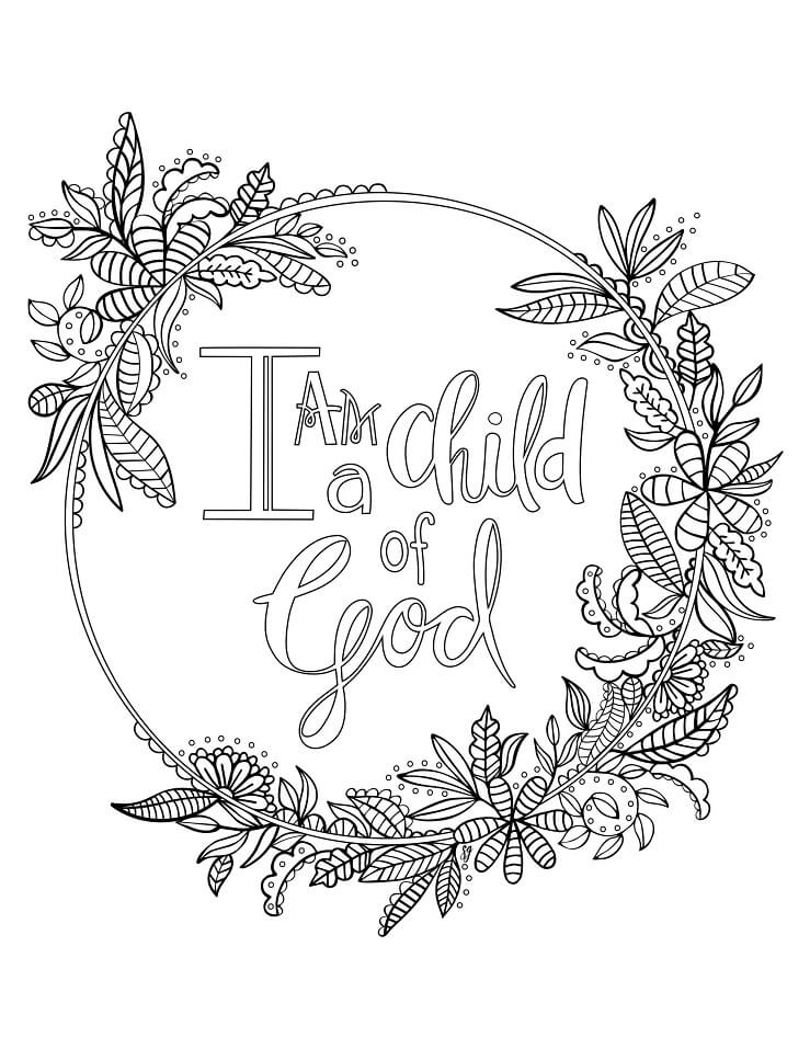 60 Religious Coloring Sheets 33