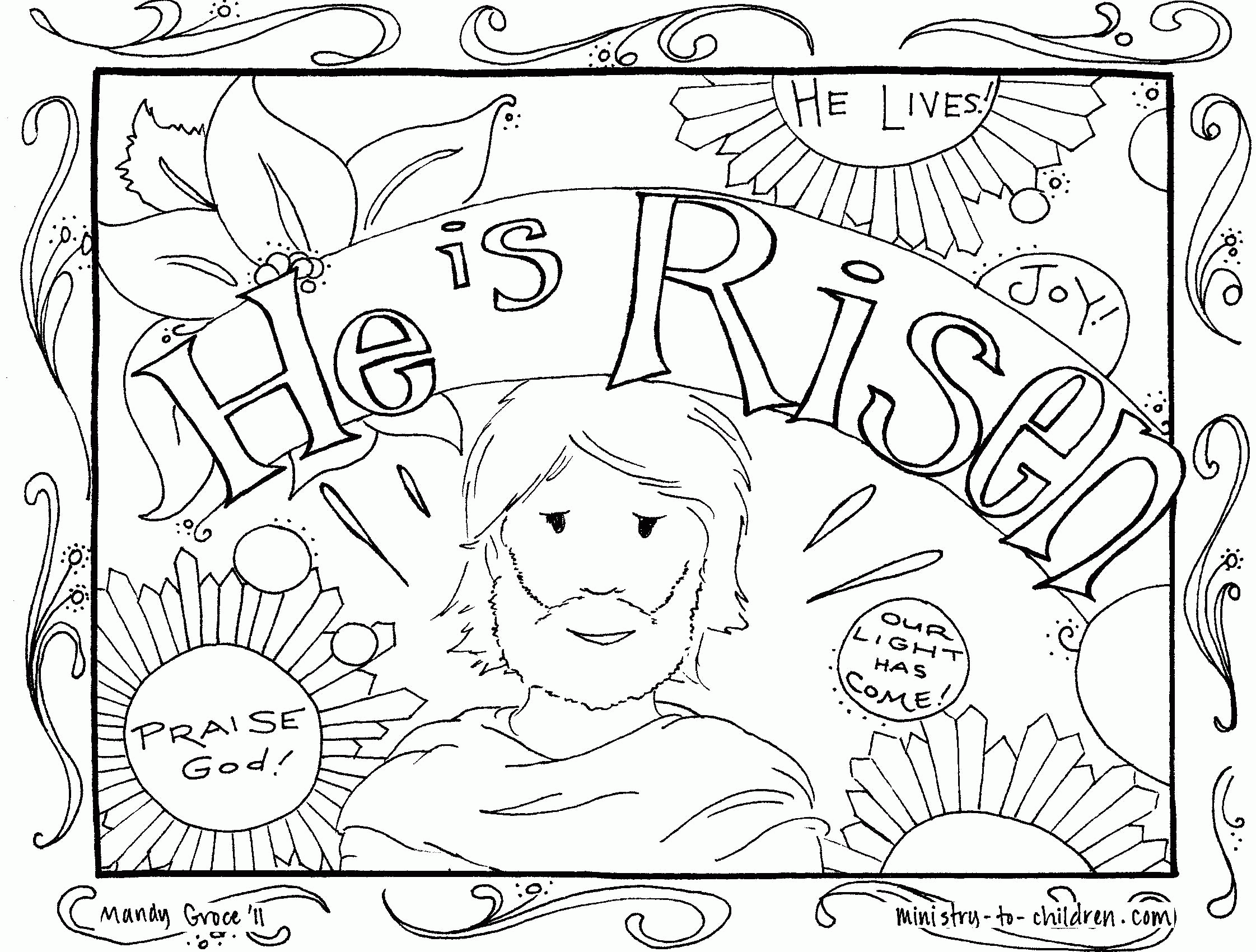 60 Religious Coloring Sheets 57