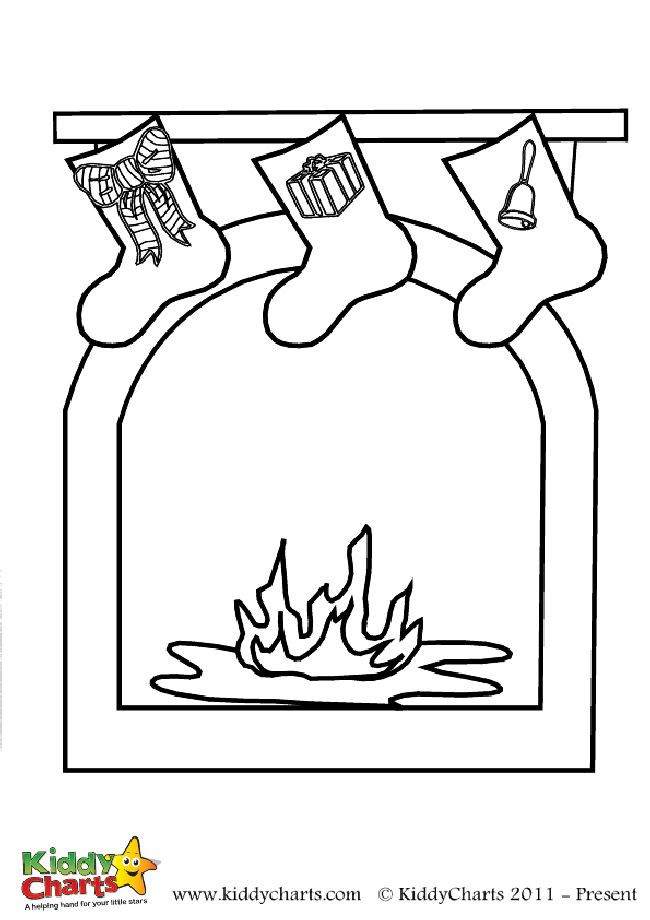 45 Fireplace Coloring Page 63