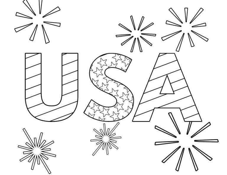 45 July Fourth Coloring Pages 6