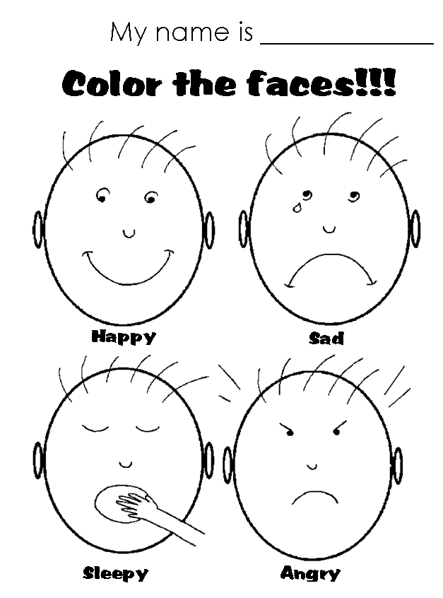 50 Feelings Coloring Page 32