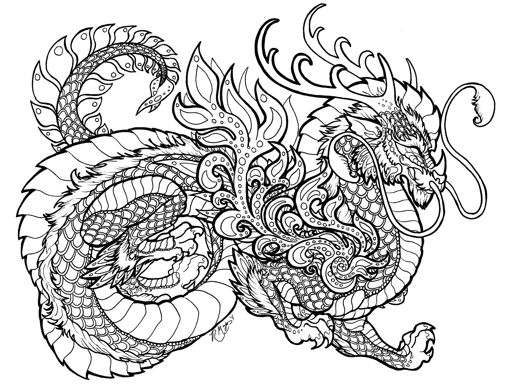 50 Free Printable Coloring Pages Of Dragons 28