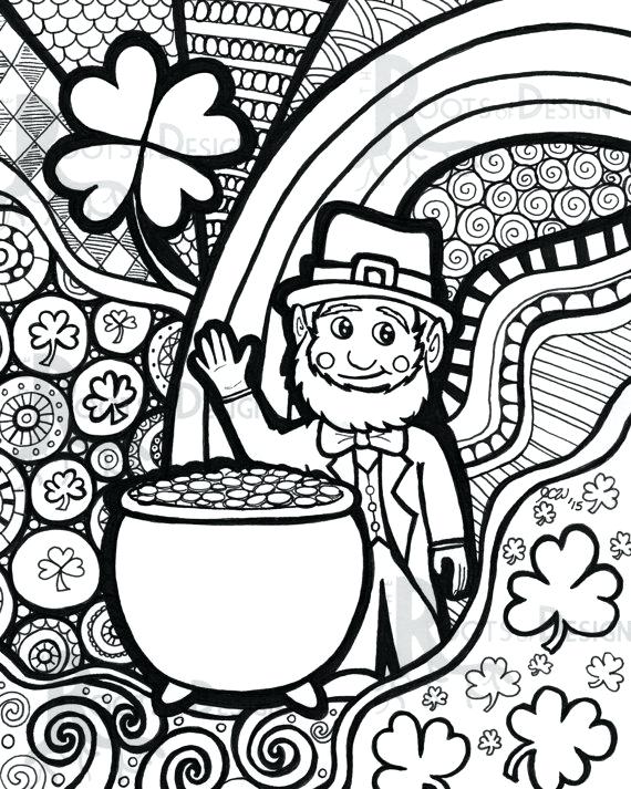 50 Happy St Patricks Day Coloring Pages 62