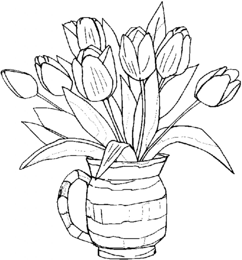 55 Printable Flower Coloring 55