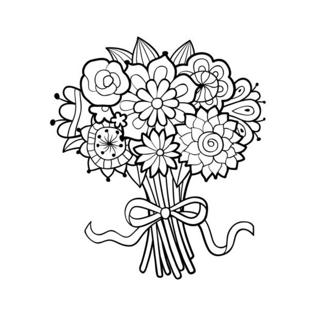 55 Printable Flower Coloring 56