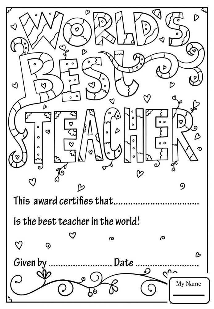 80 Printable Teacher Appreciation Coloring Pages 19