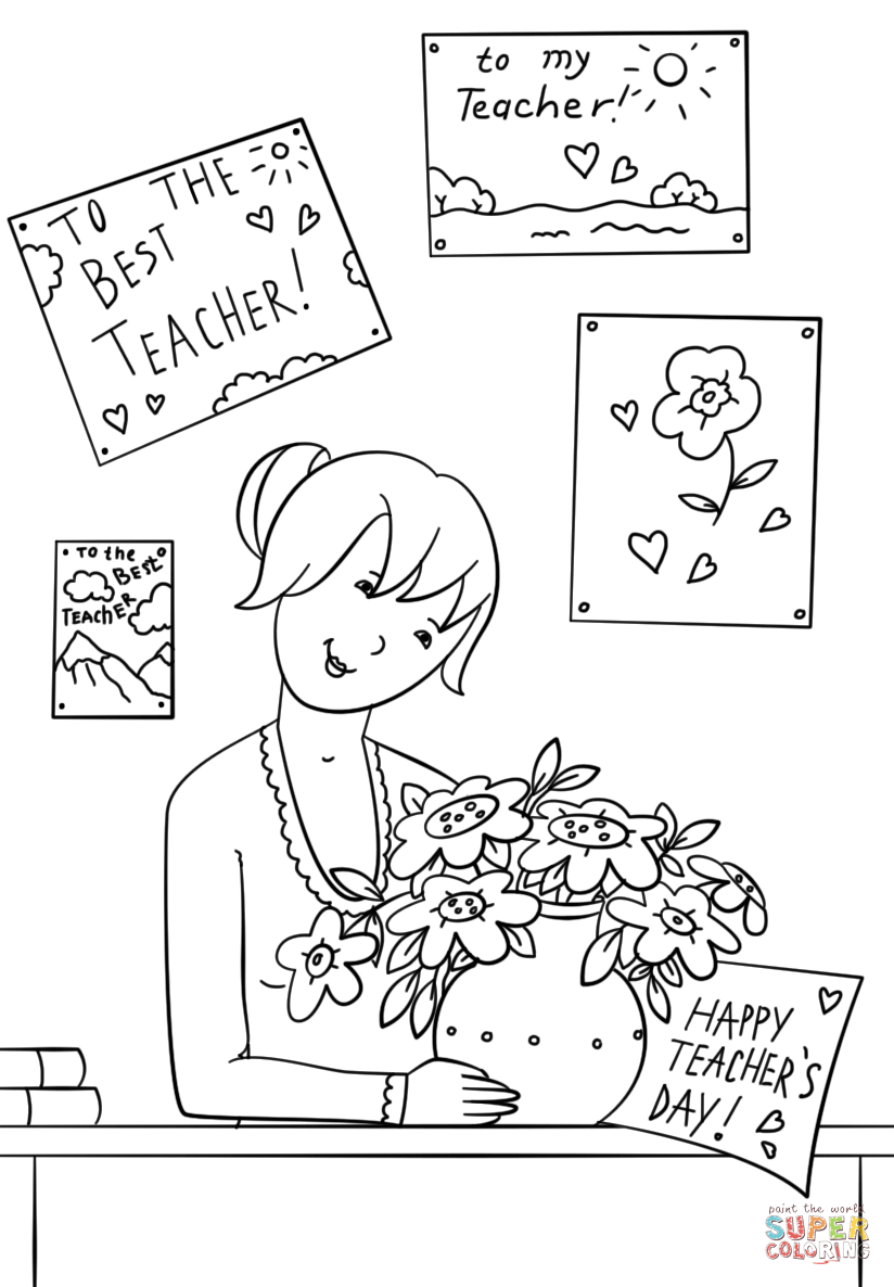 80 Printable Teacher Appreciation Coloring Pages 20