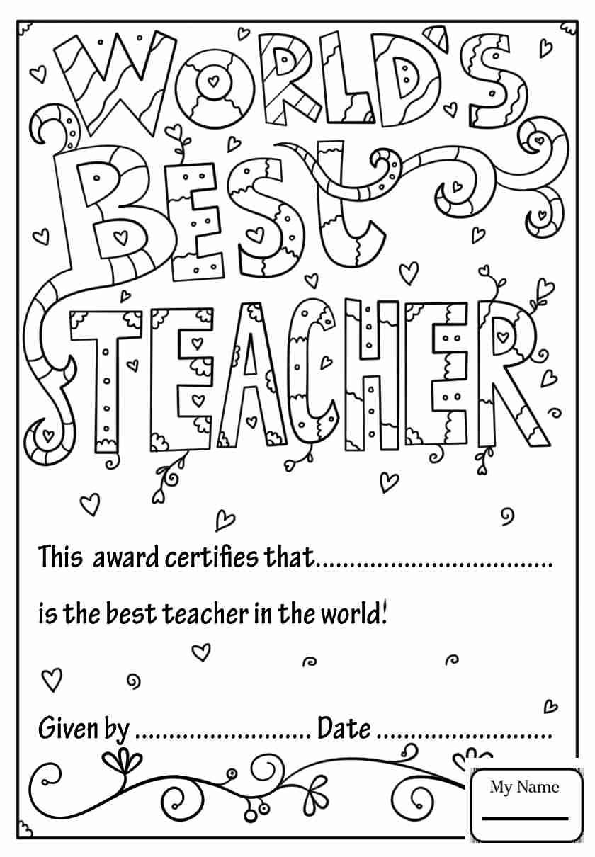 80 Printable Teacher Appreciation Coloring Pages 24