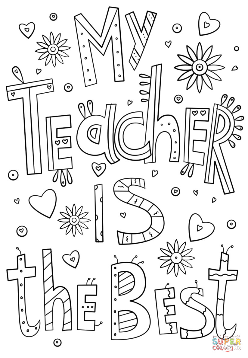 80 Printable Teacher Appreciation Coloring Pages 27