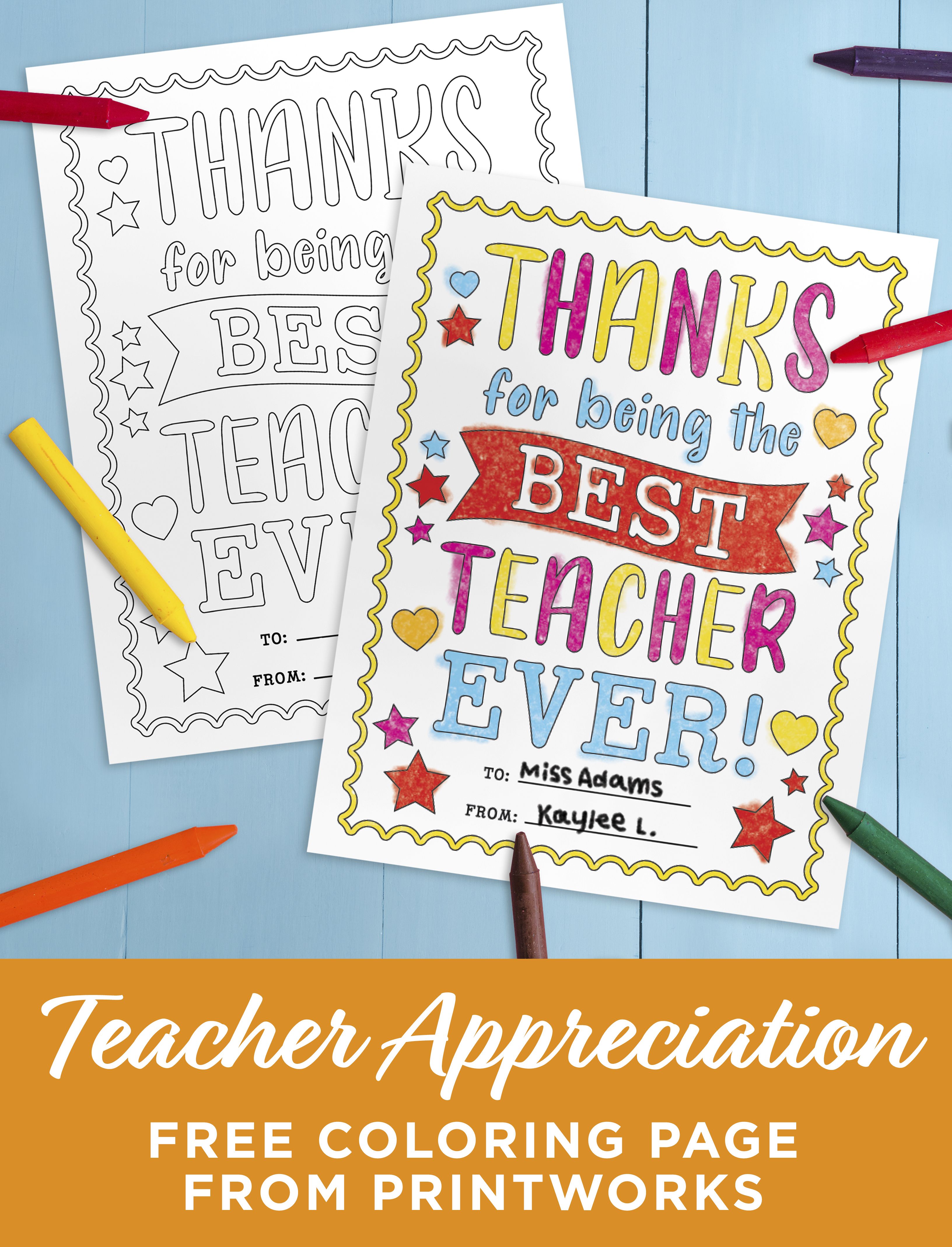 80 Printable Teacher Appreciation Coloring Pages 63