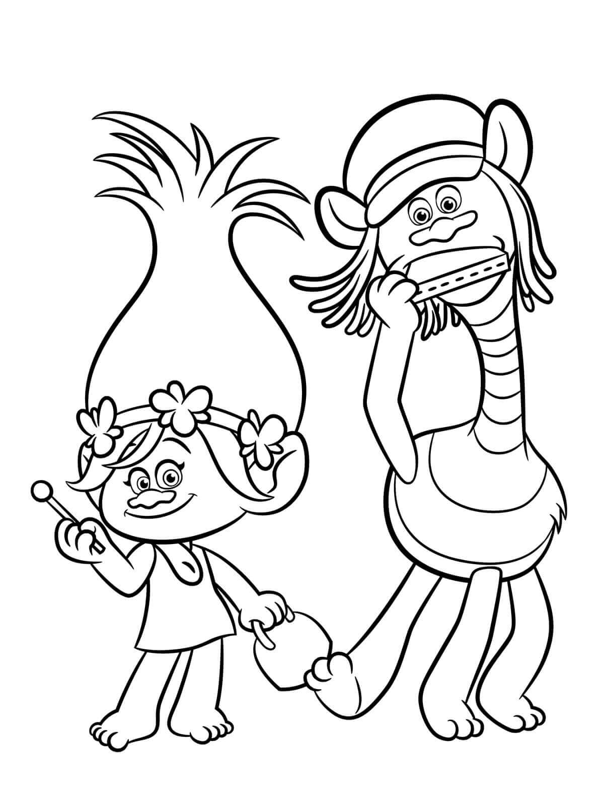 80 Trolls Coloring Pages Printable 17