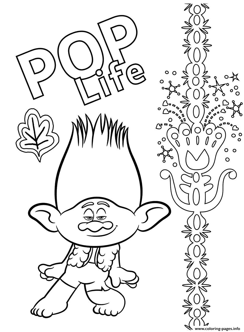 80 Trolls Coloring Pages Printable 48