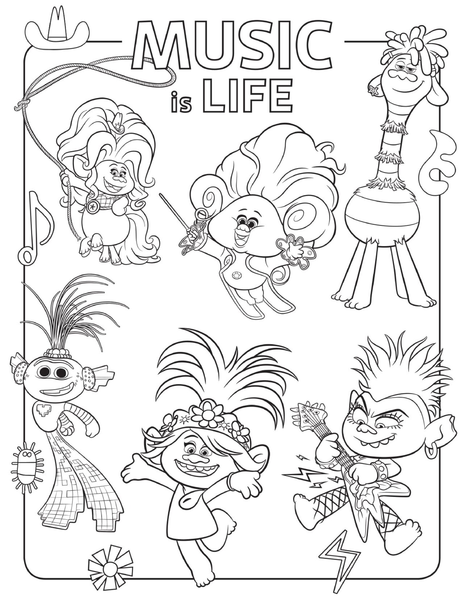 80 Trolls Coloring Pages Printable 52