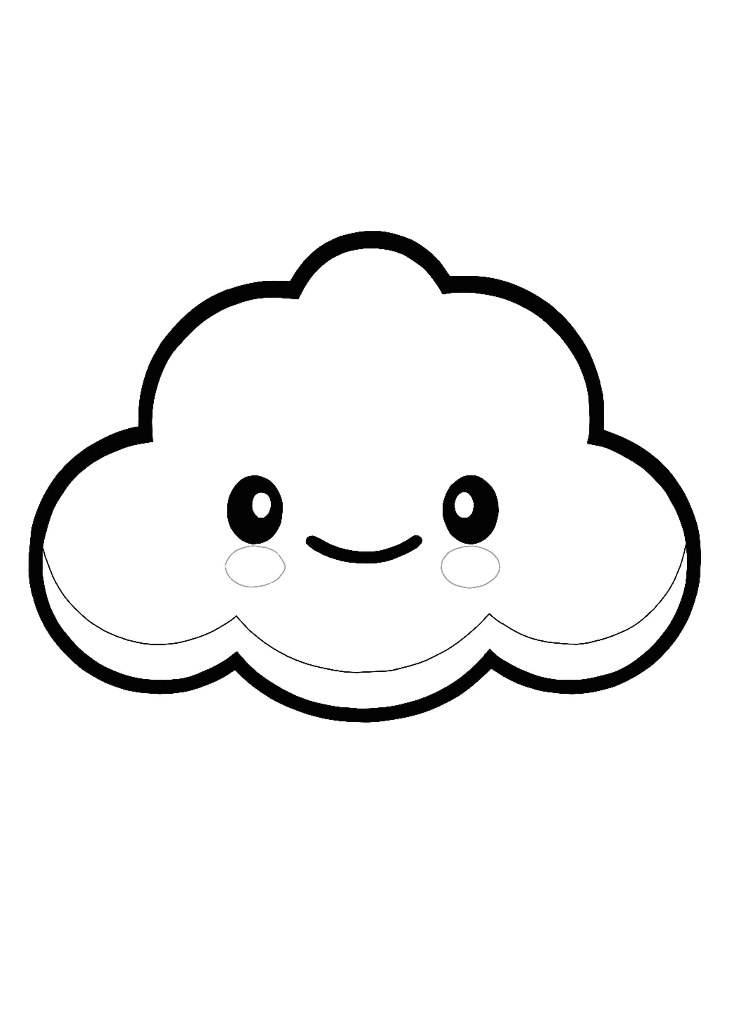 90 Cloud Coloring Pages 33