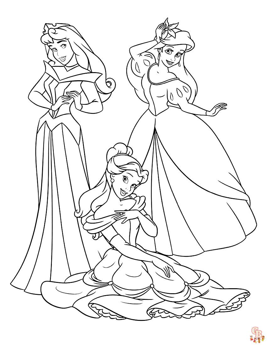 90 Printable Coloring Pages Princesses 15