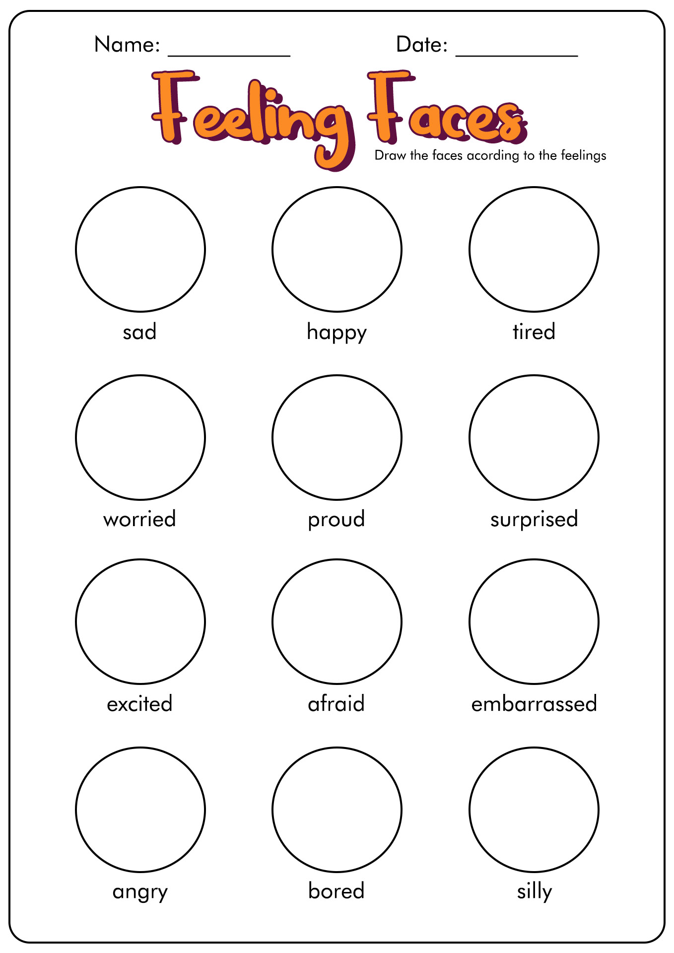 90 Printable Feelings Coloring Sheets 60