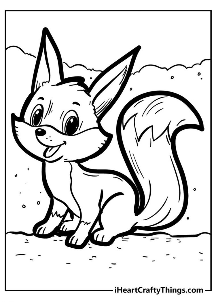 90 Printable Fox Coloring Pictures 33