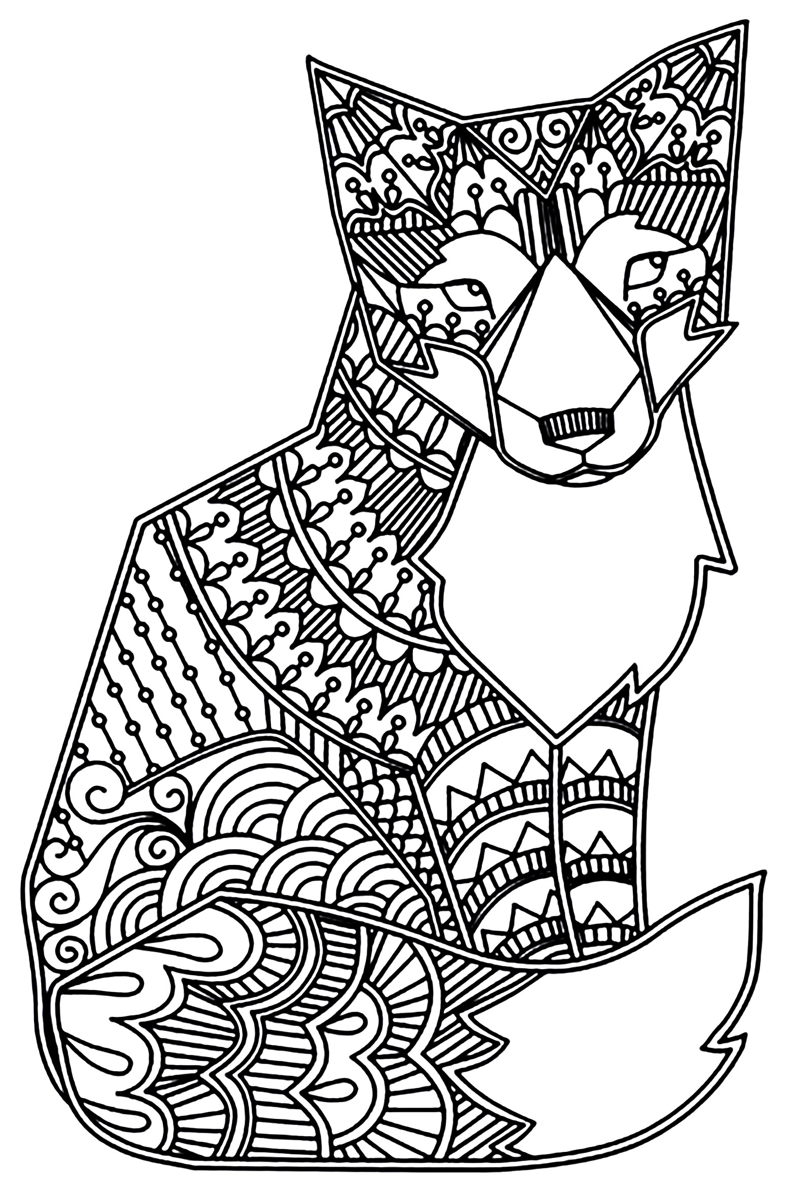 90 Printable Fox Coloring Pictures 34