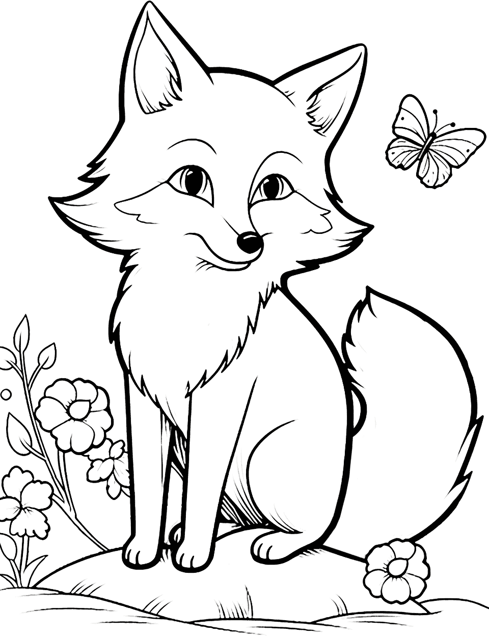 90 Printable Fox Coloring Pictures 36