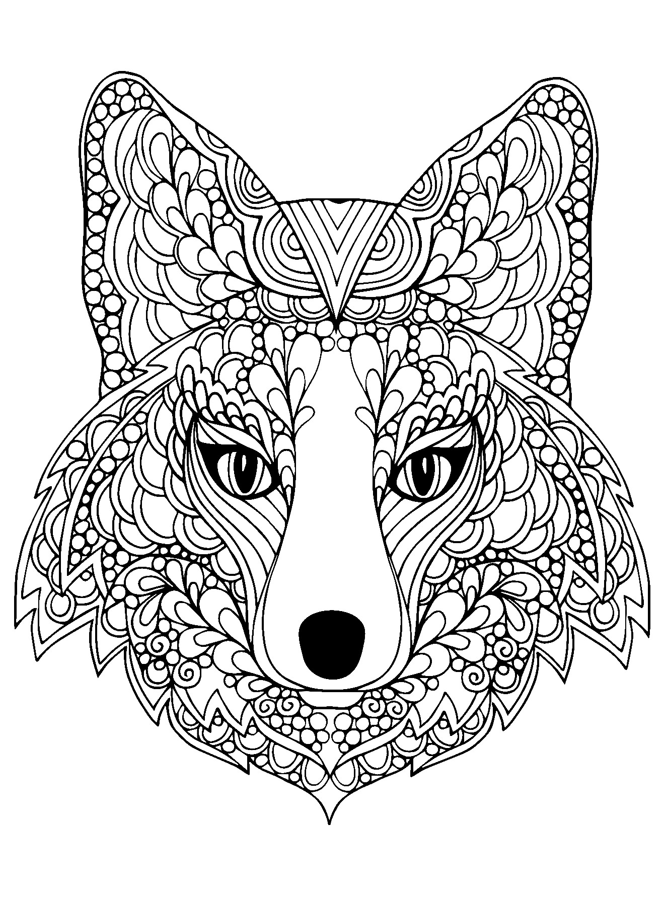 90 Printable Fox Coloring Pictures 37