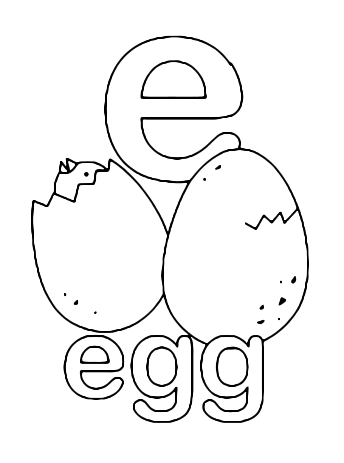 90 Printable Letter E Coloring 67