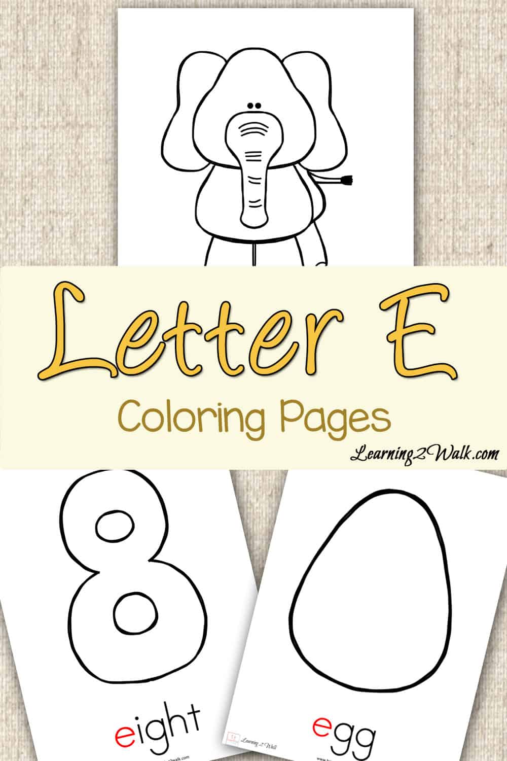 90 Printable Letter E Coloring 68