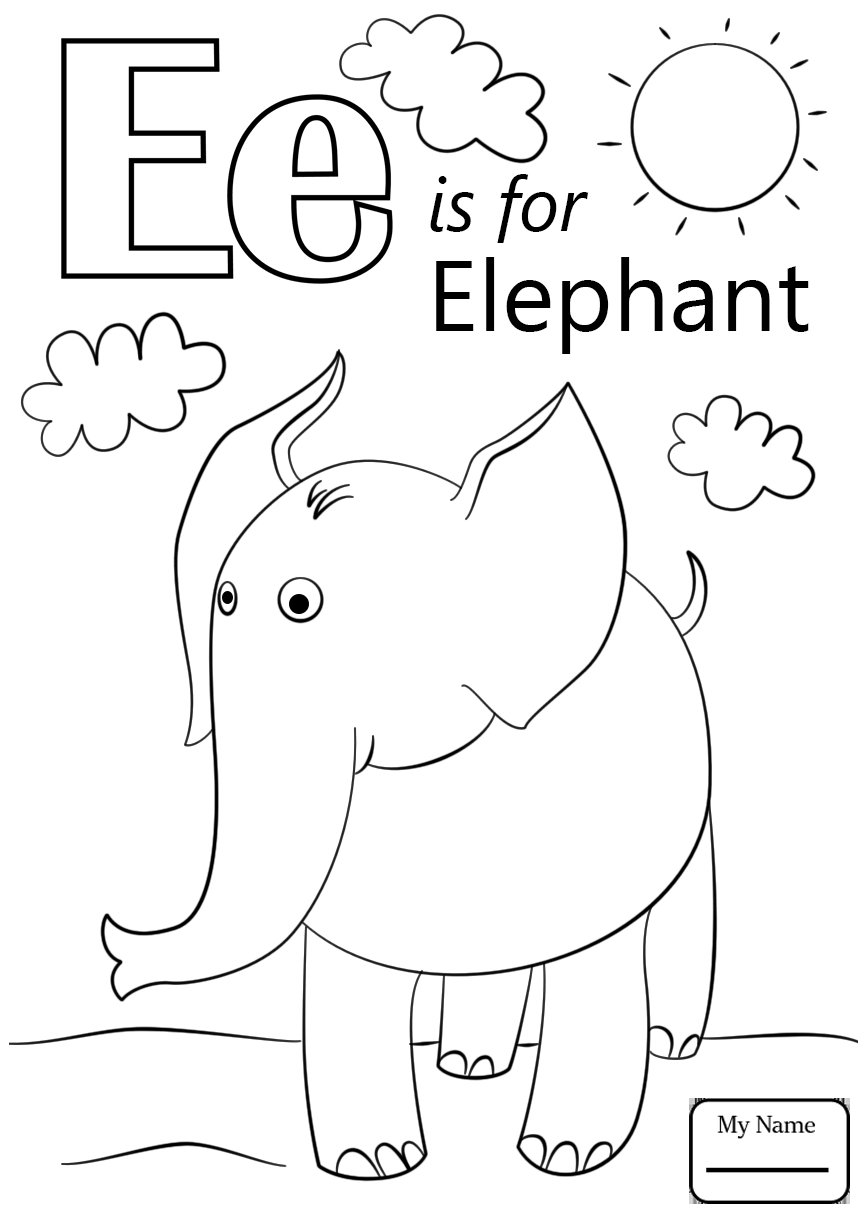 90 Printable Letter E Coloring 96