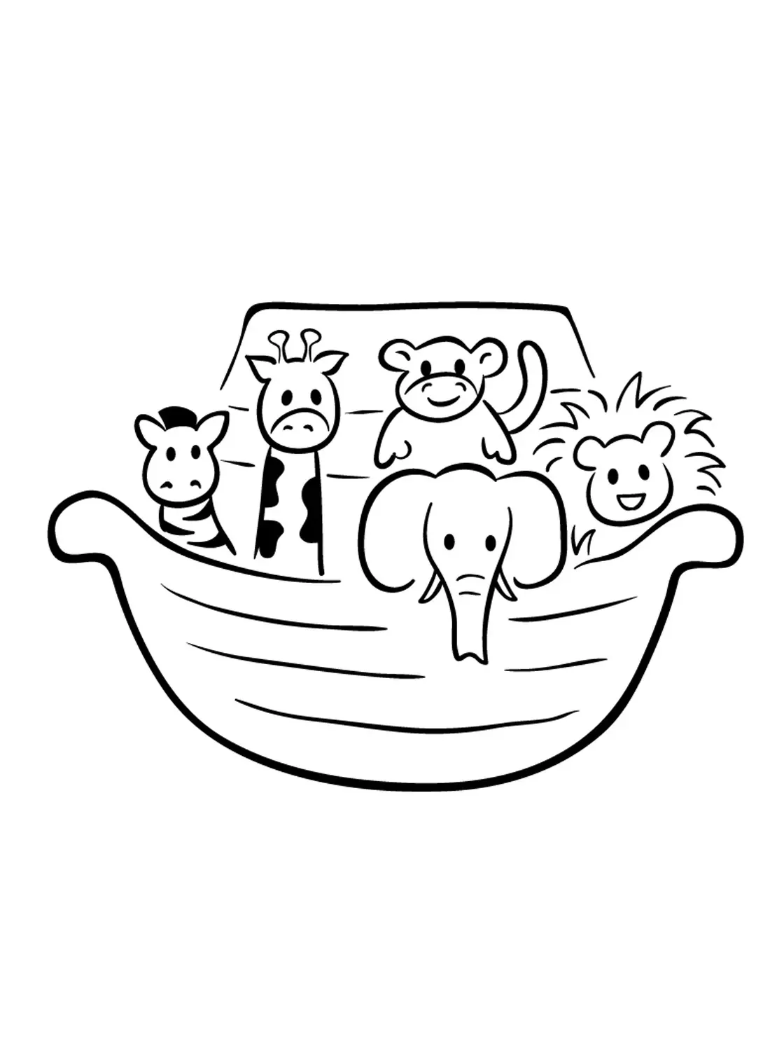 90 Printable Noahs Ark Coloring Pages 23