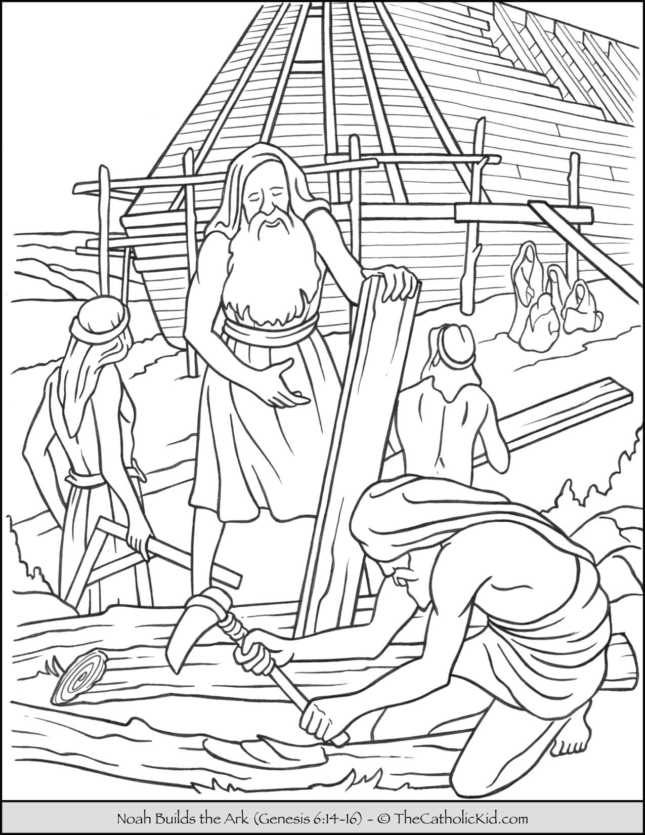 90 Printable Noahs Ark Coloring Pages 26