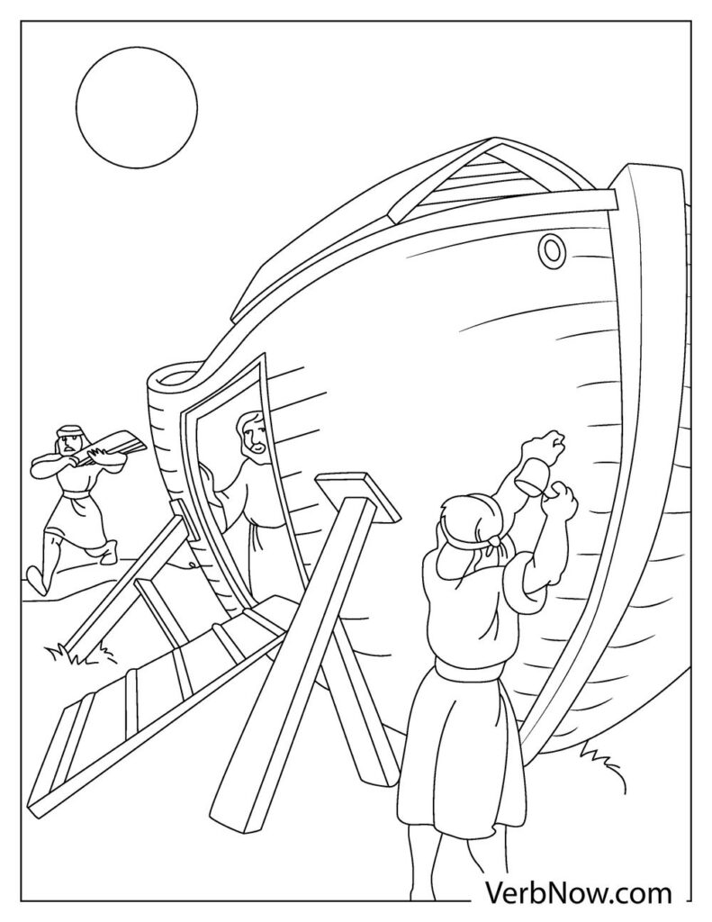 90 Printable Noahs Ark Coloring Pages 27