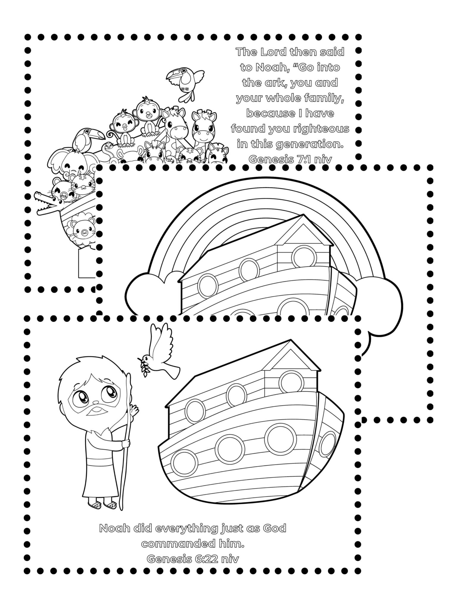 90 Printable Noahs Ark Coloring Pages 83