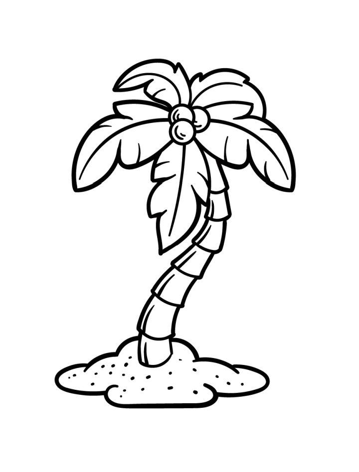 90 Printable Palm Tree Coloring Pages 90