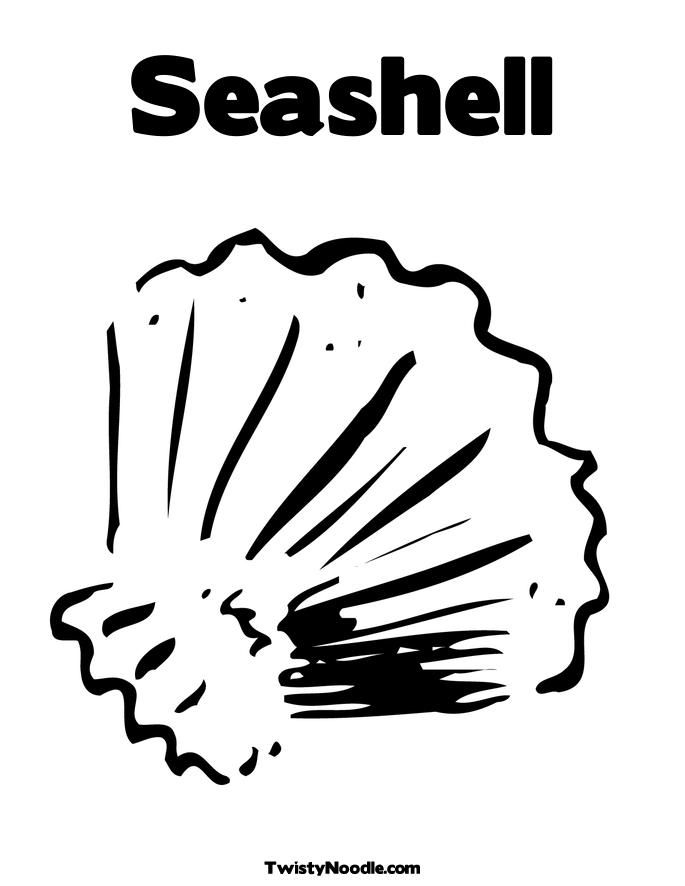 90 Printable Seashell Coloring Pages 10