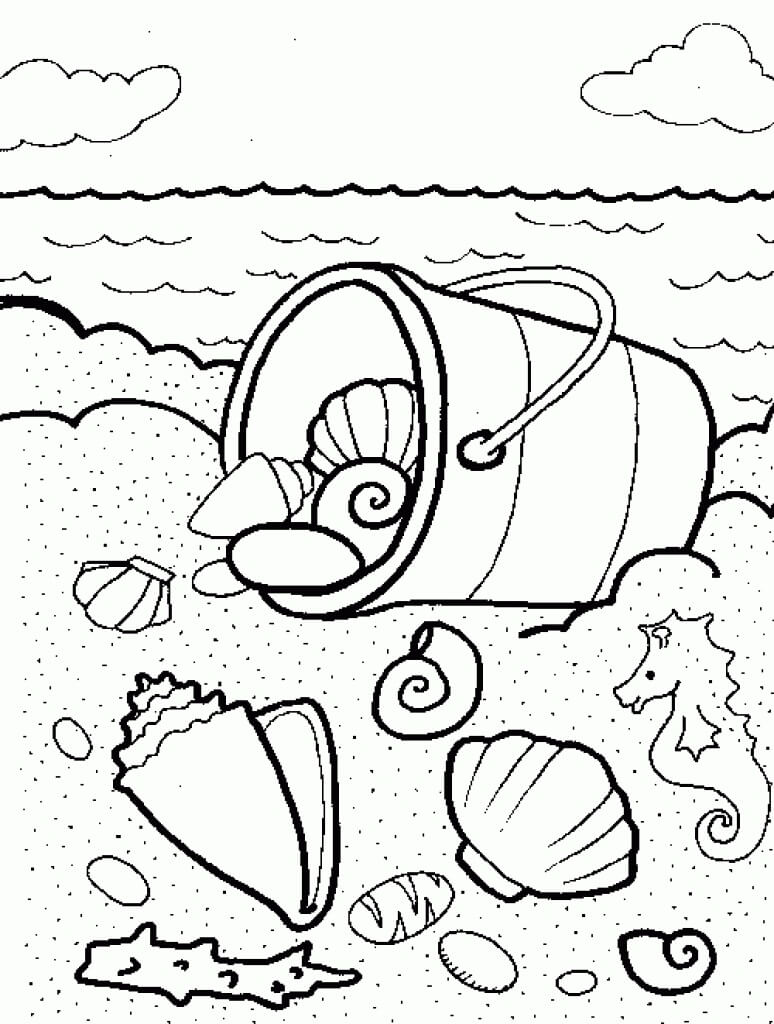 90 Printable Seashell Coloring Pages 15