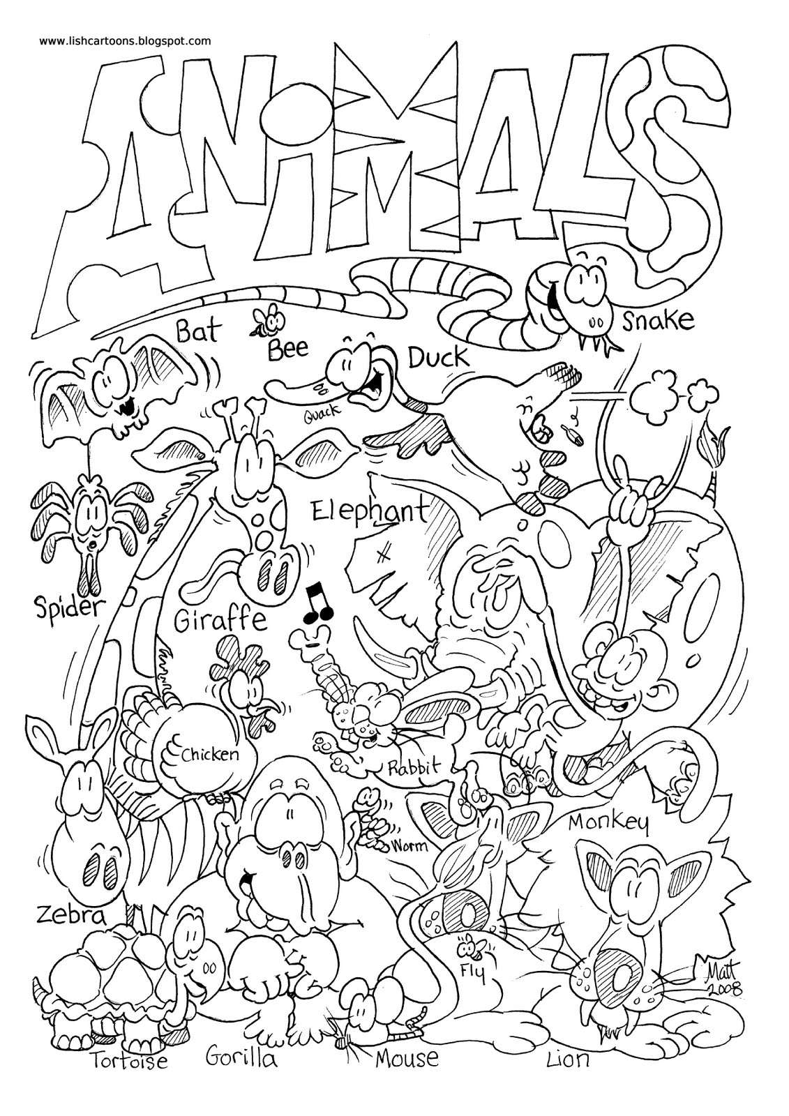 60 Printable Animal Free Coloring Pages 41