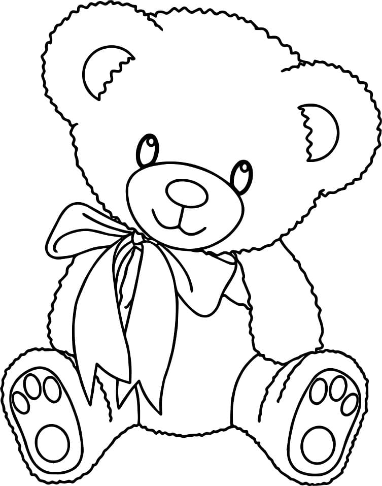 60 Printable Coloring Page Teddy Bear 29