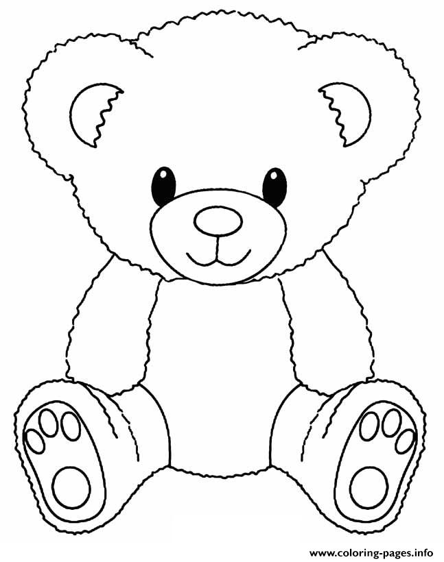 60 Printable Coloring Page Teddy Bear 30