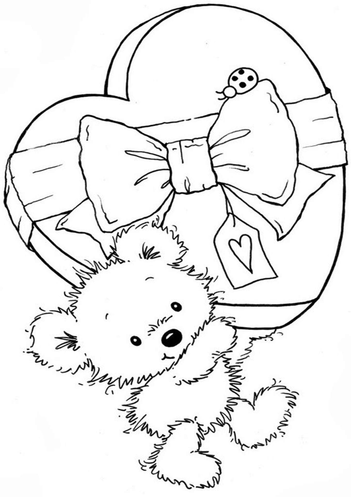 60 Printable Coloring Page Teddy Bear 31