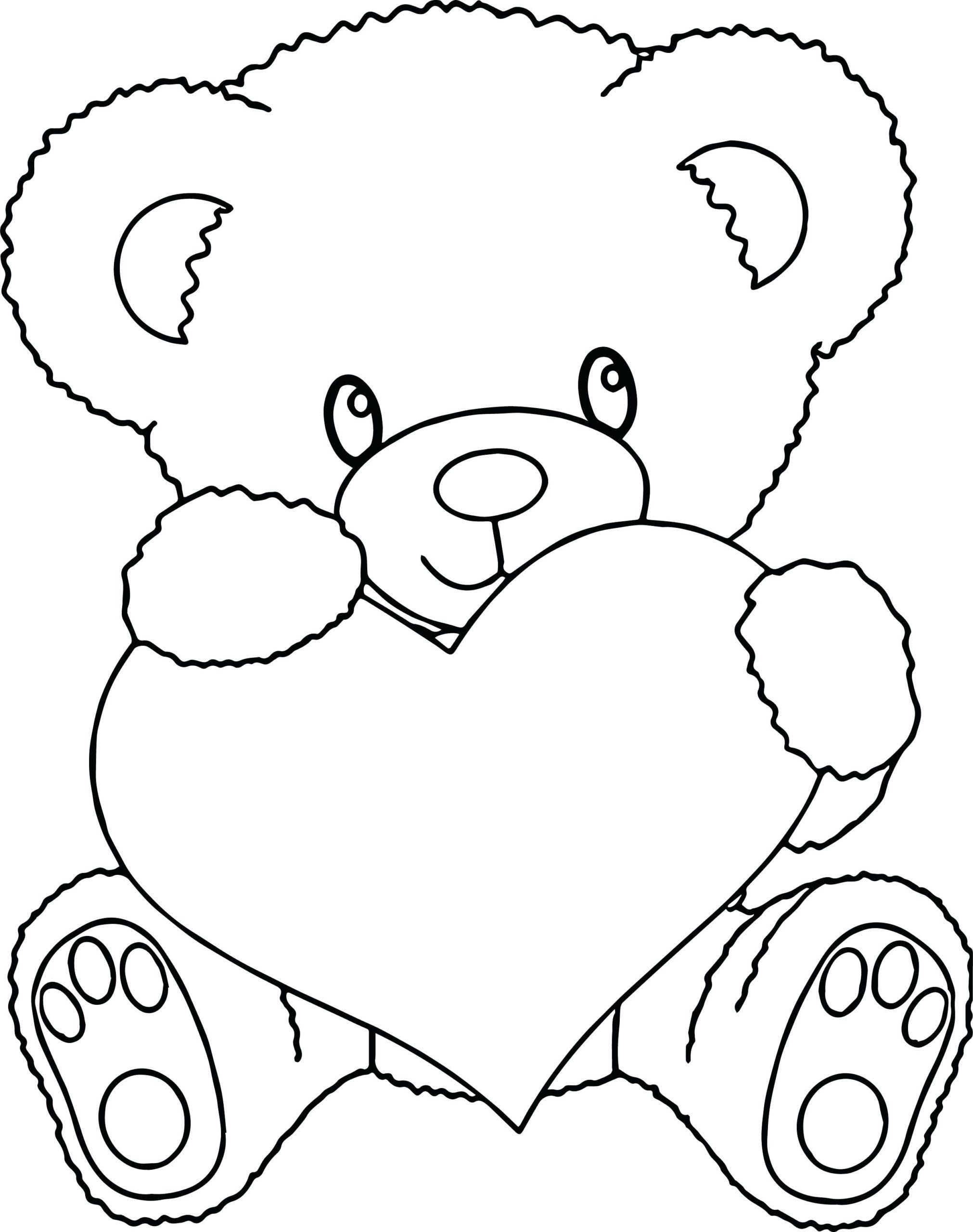 60 Printable Coloring Page Teddy Bear 33