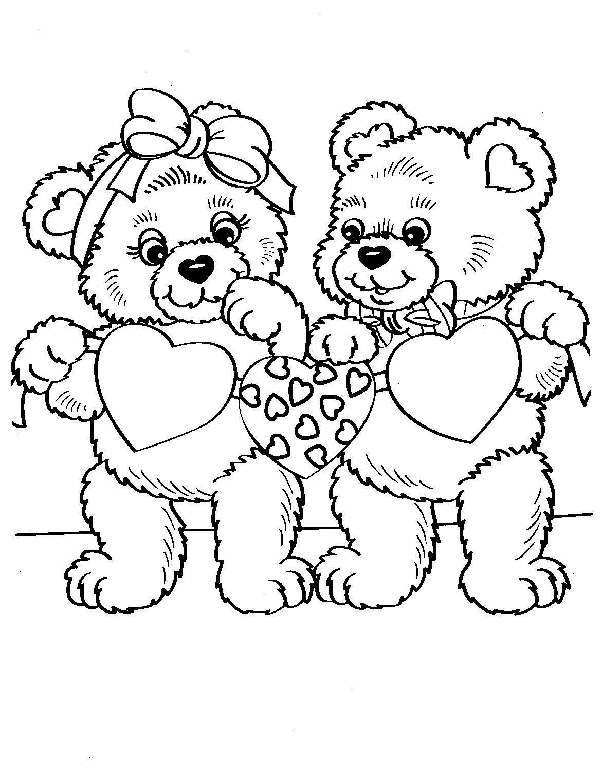 60 Printable Coloring Page Teddy Bear 35