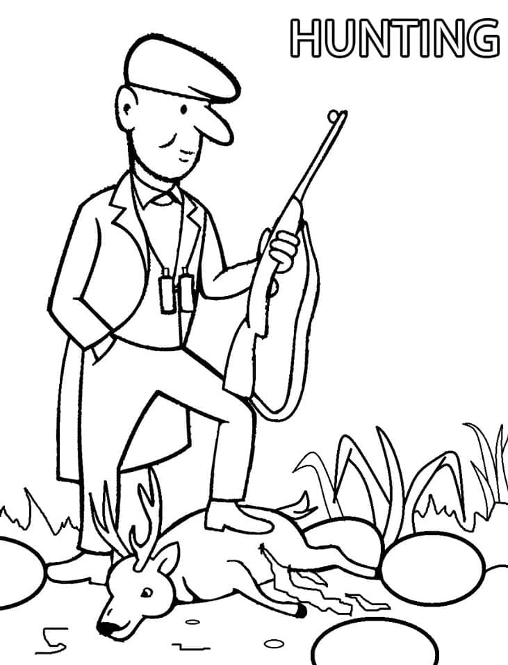 60 Printable Hunting Coloring Sheets 45