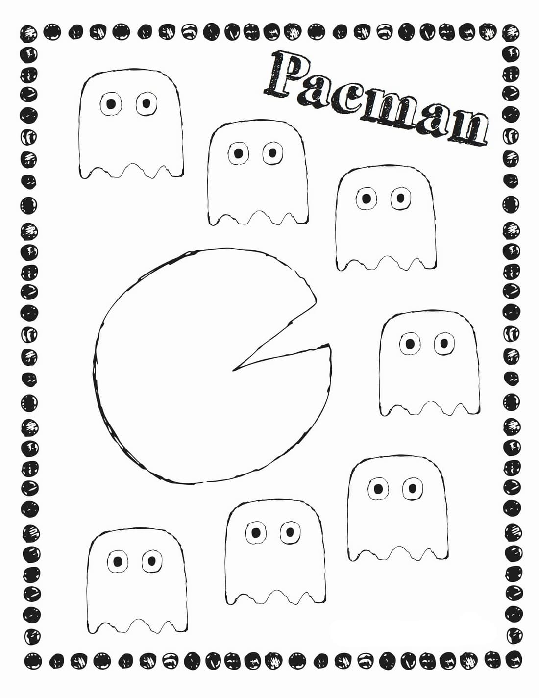 60 Printable Pac Man Coloring Sheet 13