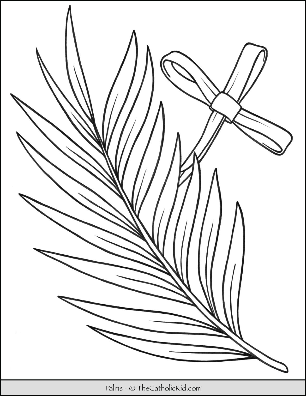 60 Printable Palm Sunday Coloring Sheet 4