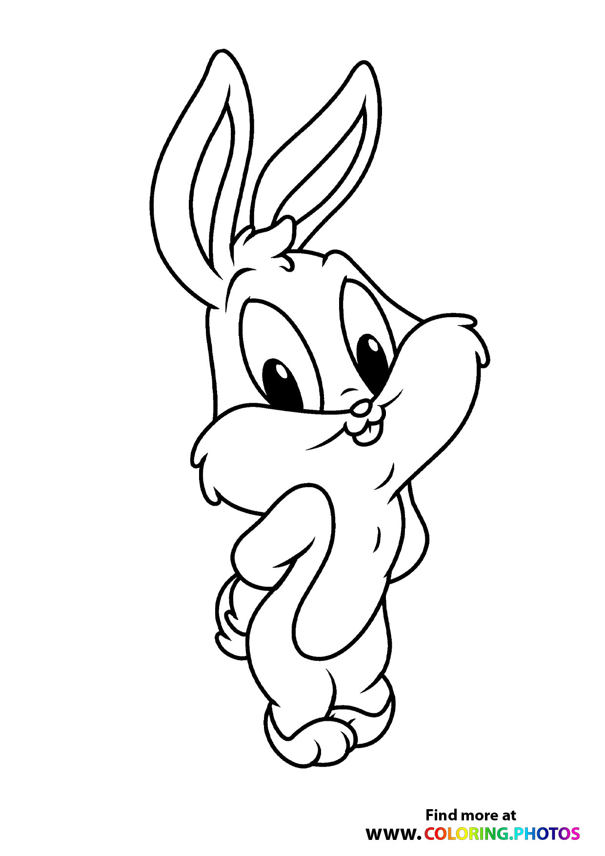 60 Printable Simple Bunny Coloring Pages 23