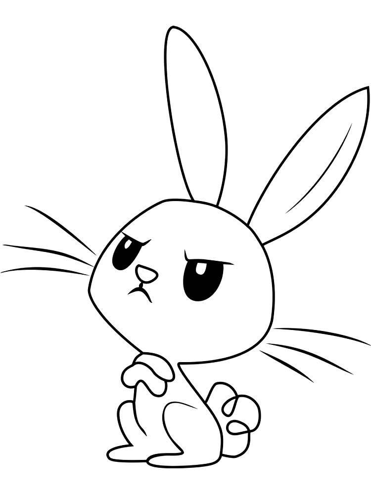 60 Printable Simple Bunny Coloring Pages 27