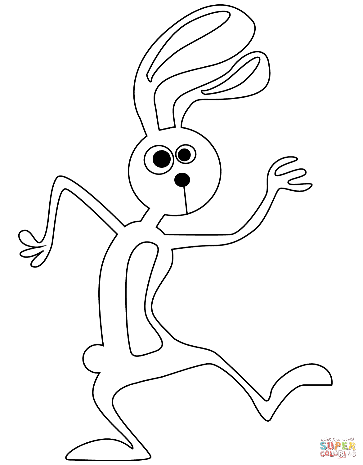 60 Printable Simple Bunny Coloring Pages 44