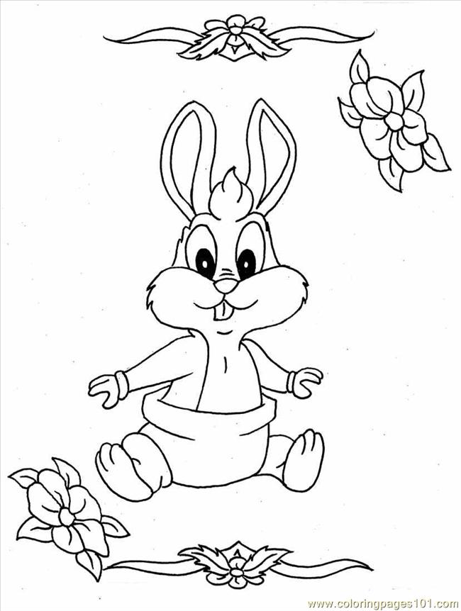 60 Printable Simple Bunny Coloring Pages 47