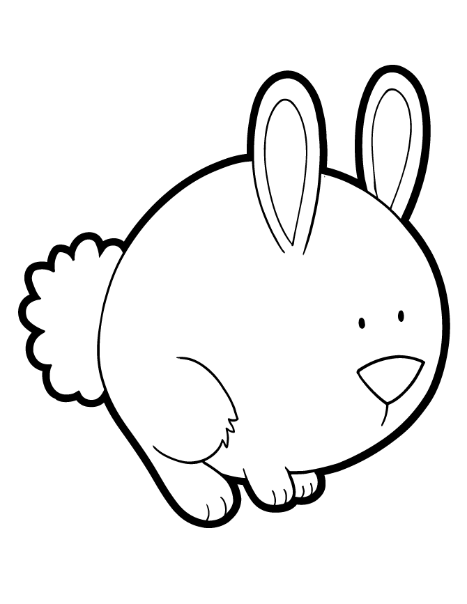 60 Printable Simple Bunny Coloring Pages 49