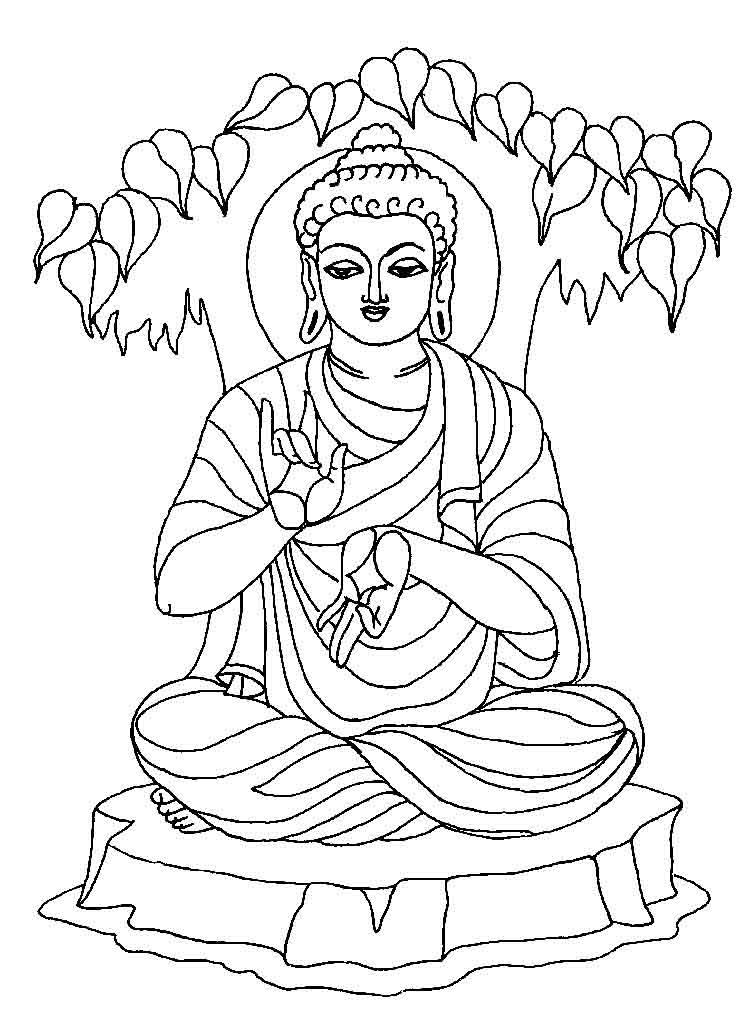 Get 85 Buddha Coloring Page Ideas 22