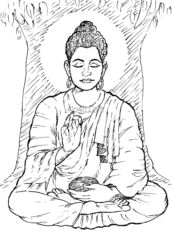 Get 85 Buddha Coloring Page Ideas 25